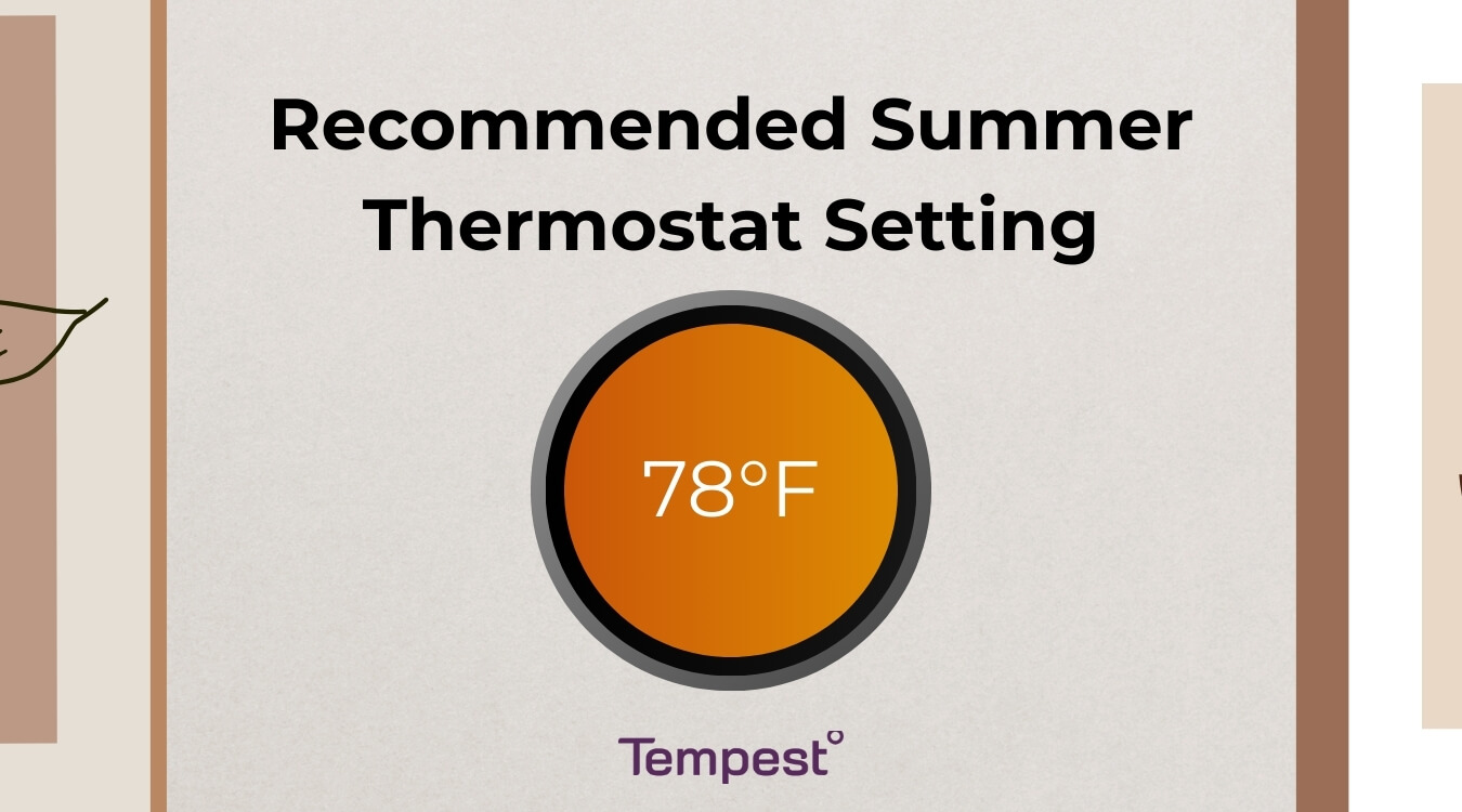 a thermostat set at the recommended summer thermostat setting