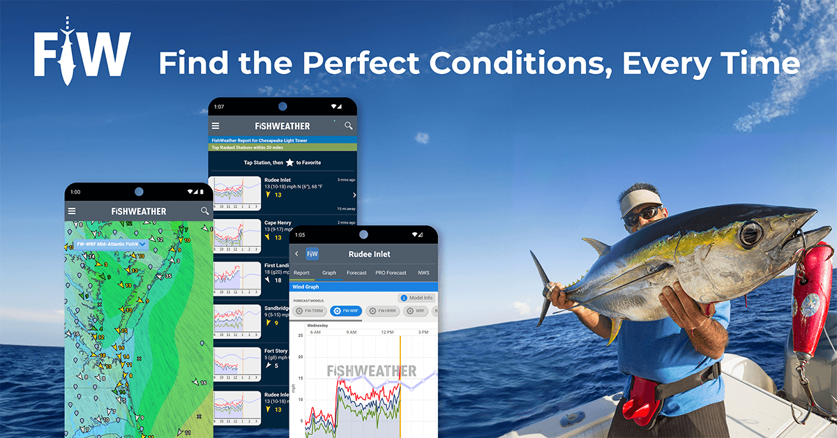 the FishWeather App that finds the perfect fishing conditions