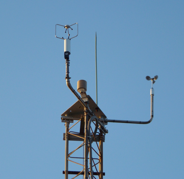 Tuckerton weather antenna mounted on a weather tower